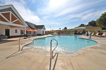 Zero entry saltwater swimming pool with tanning shelf